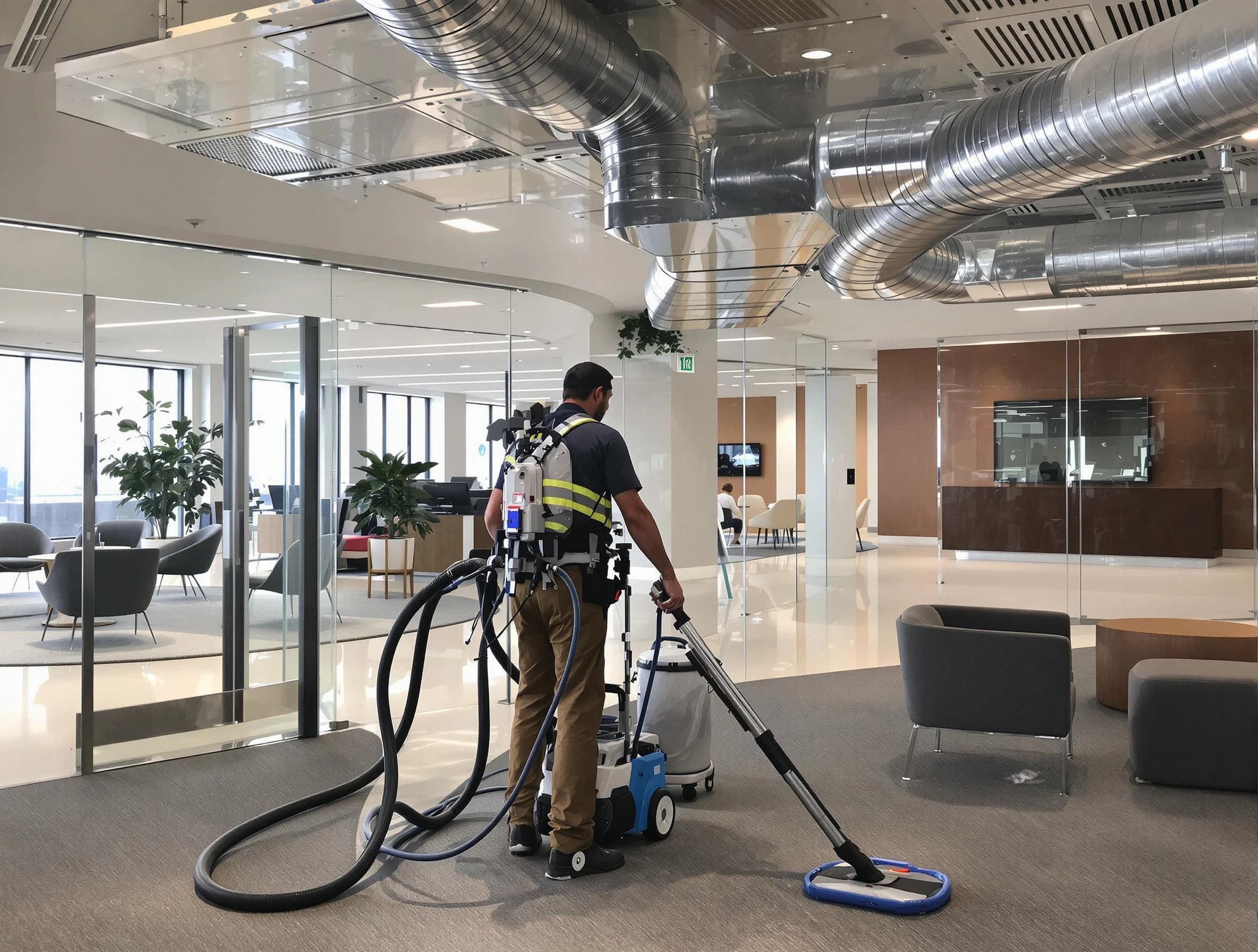 Commercial duct cleaning service by Monument Air Duct Cleaning in Monument