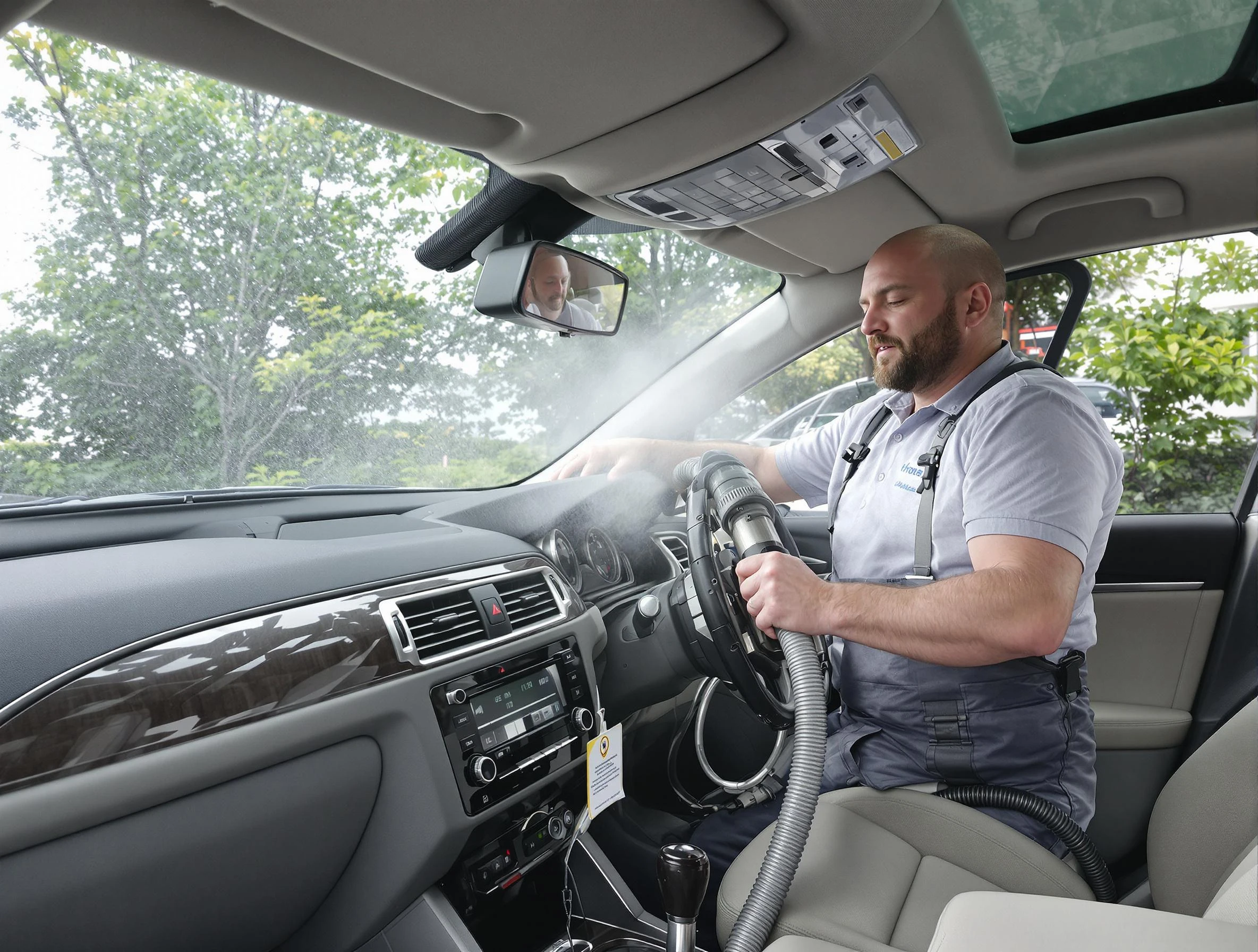 Monument Air Duct Cleaning specialist performing professional car duct cleaning in Monument